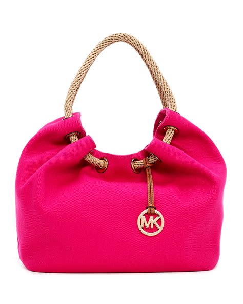 michael kors canvas shoulder bag|michael kors shoulder crossbody bag.